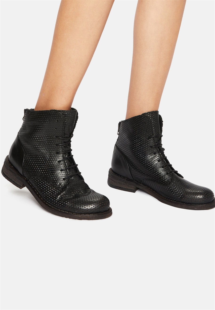 Felmini Wide Fit Schnürstiefelette - black/schwarz