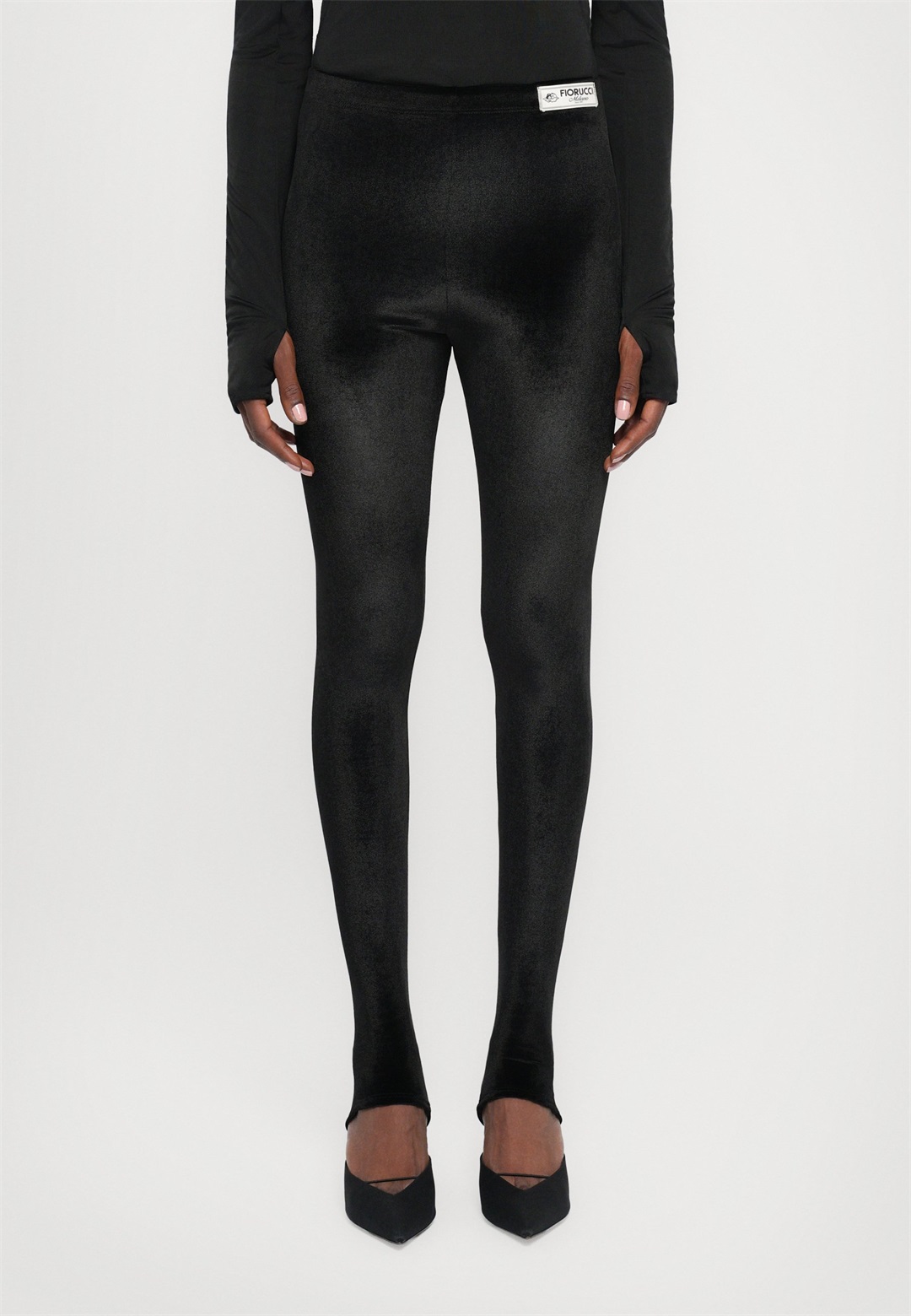 Fiorucci SEMI FOOTED - Leggings - Hosen - black/schwarz