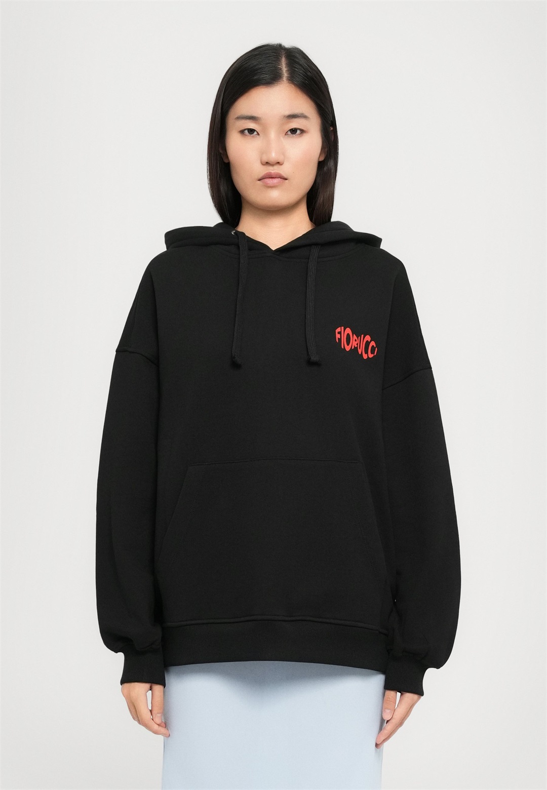 Fiorucci WOMEN CHERRY MOUTH PRINT HOODIE - Sweatshirt - black/schwarz