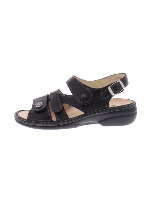 Finn Comfort Keilsandalette - schwarz