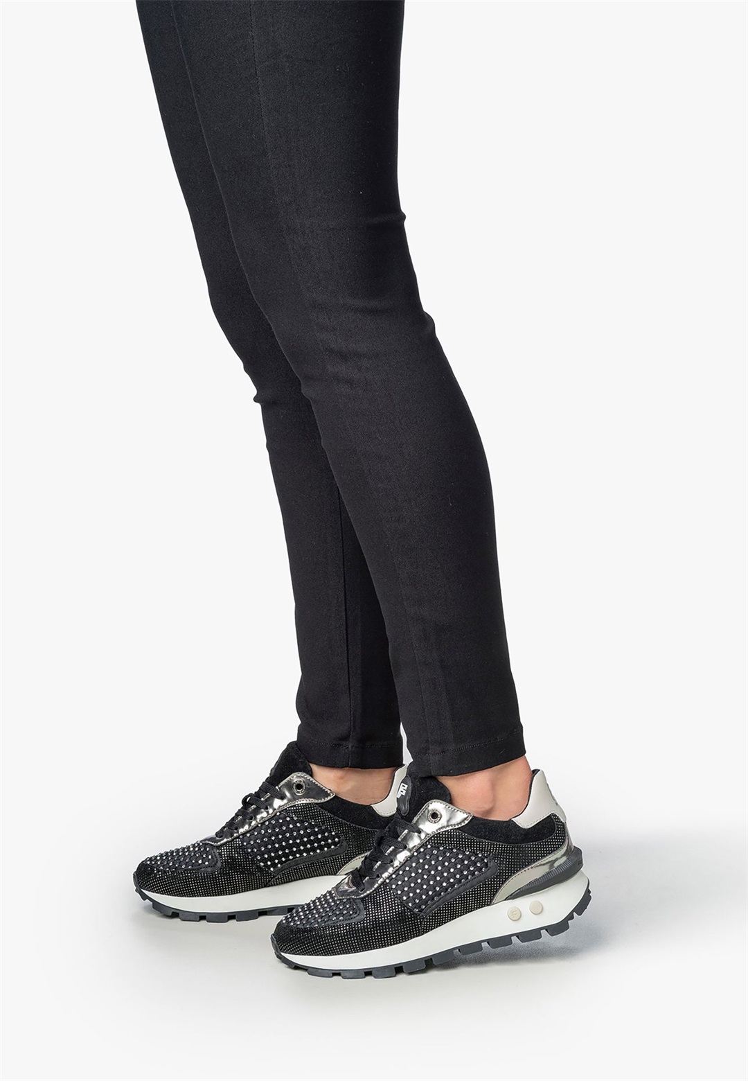 Floris van Bommel BLOKKI - Sneaker low - silver/silberfarben