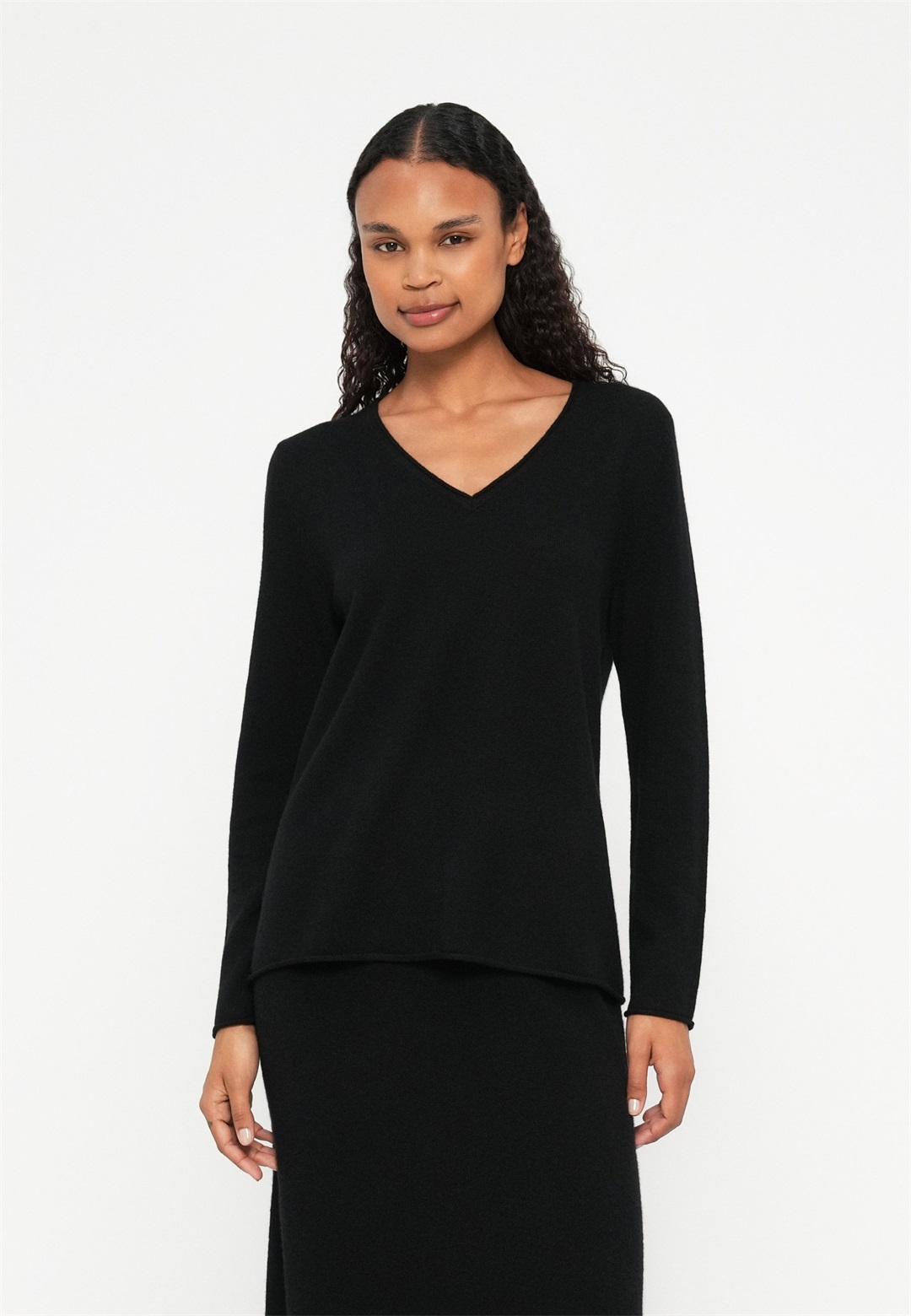 FTC Cashmere PULLOVER - Strickpullover - moonless nights/schwarz