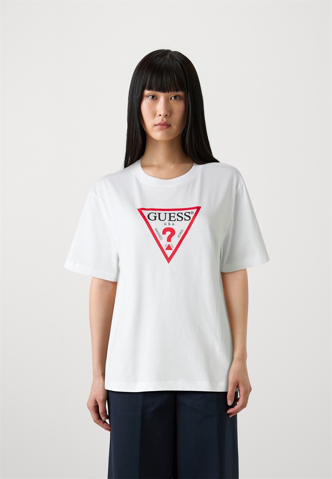 Guess Jeans ICONIC - T-Shirt print - pure white/weiß