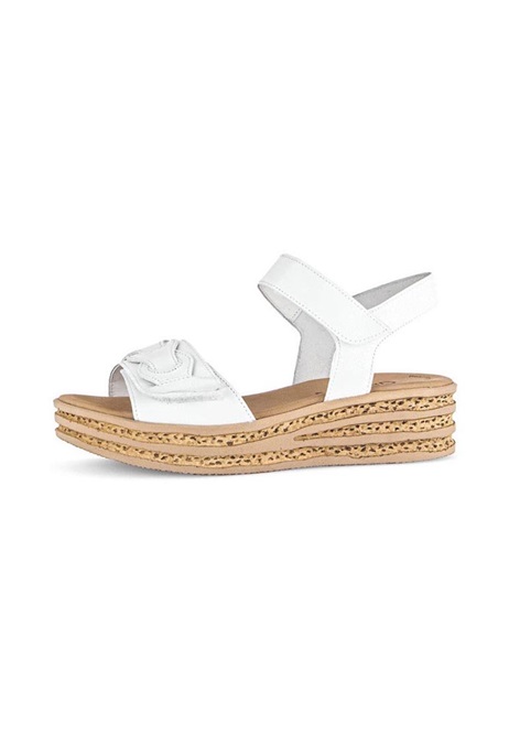 Gabor Keilsandalette - weiss/weiß