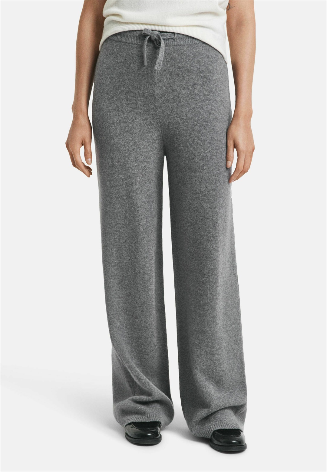 GANT Stoffhose - charcoal melange/grau