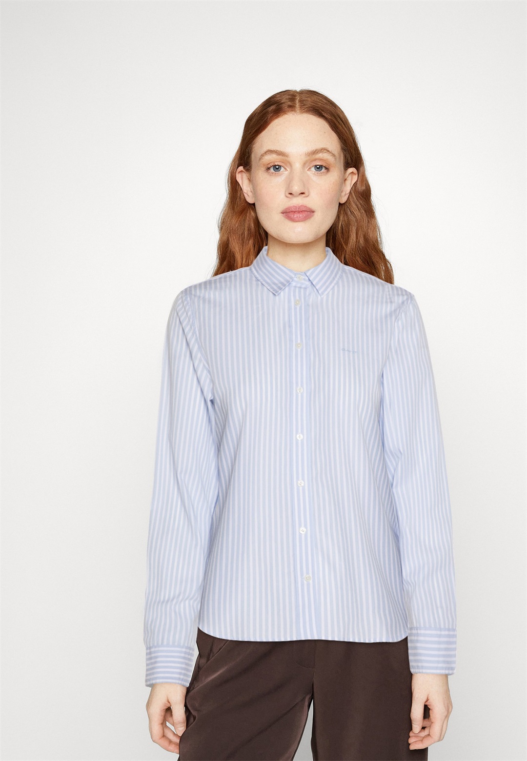 GANT STRIPED - Hemdbluse - light blue/hellblau