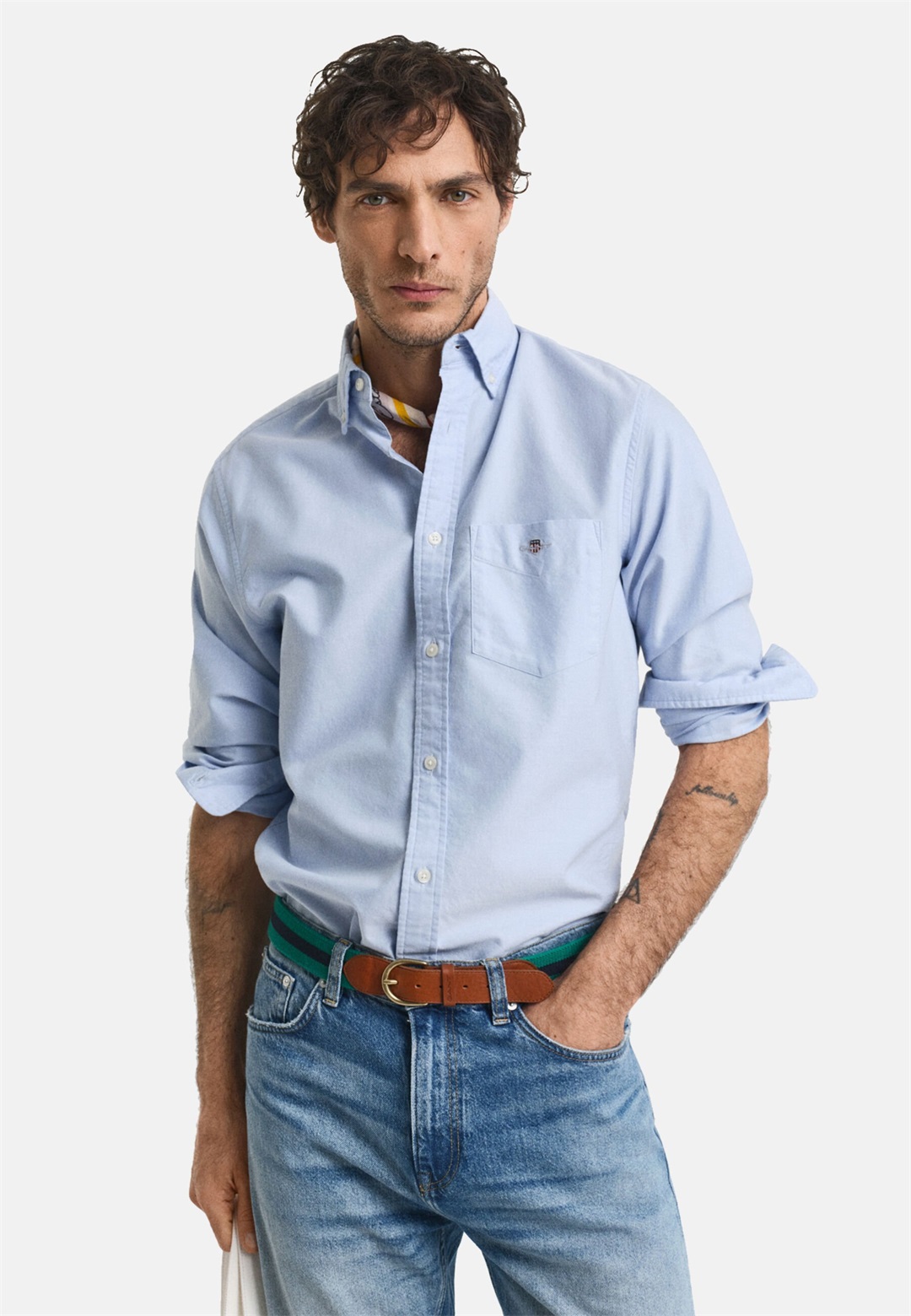 GANT REG OXFORD - Hemd - light blue/hellblau