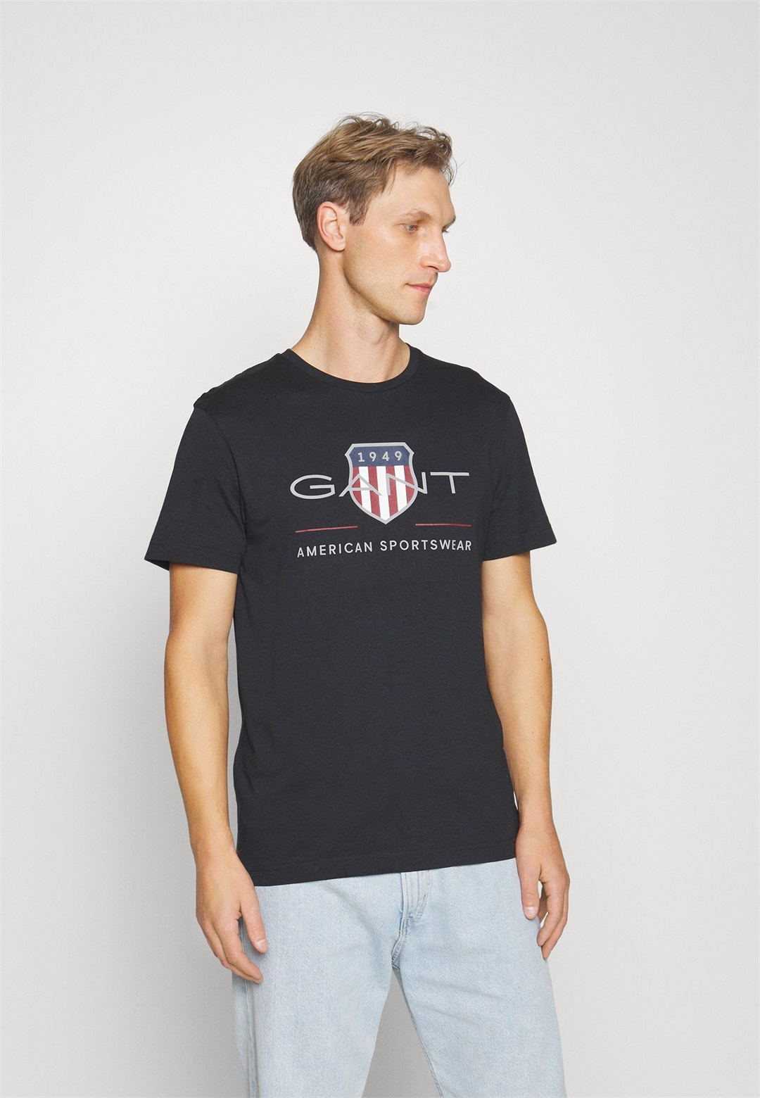 GANT REG ARCHIVE SHIELD - T-Shirt print - black/schwarz