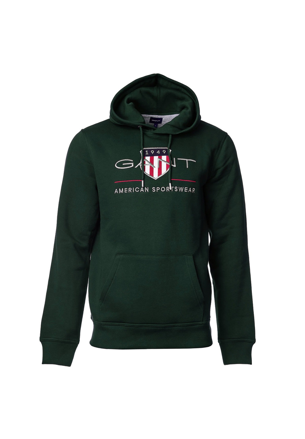 GANT ARCHIVE SHIELD - Kapuzenpullover - grün (tartan green)/dunkelgrün