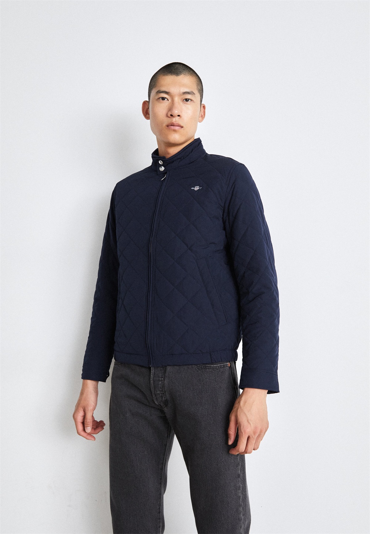 GANT QUILTED WINDCHEATER - Übergangsjacke - evening blue/dunkelblau