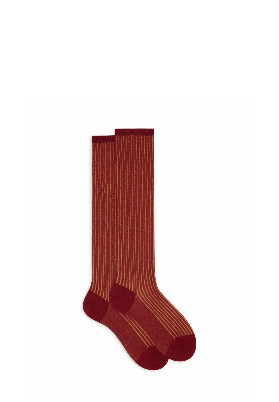 Gallo LUNGHE COSMO VANISÉ - Kniestrümpfe - dark red/dunkelrot