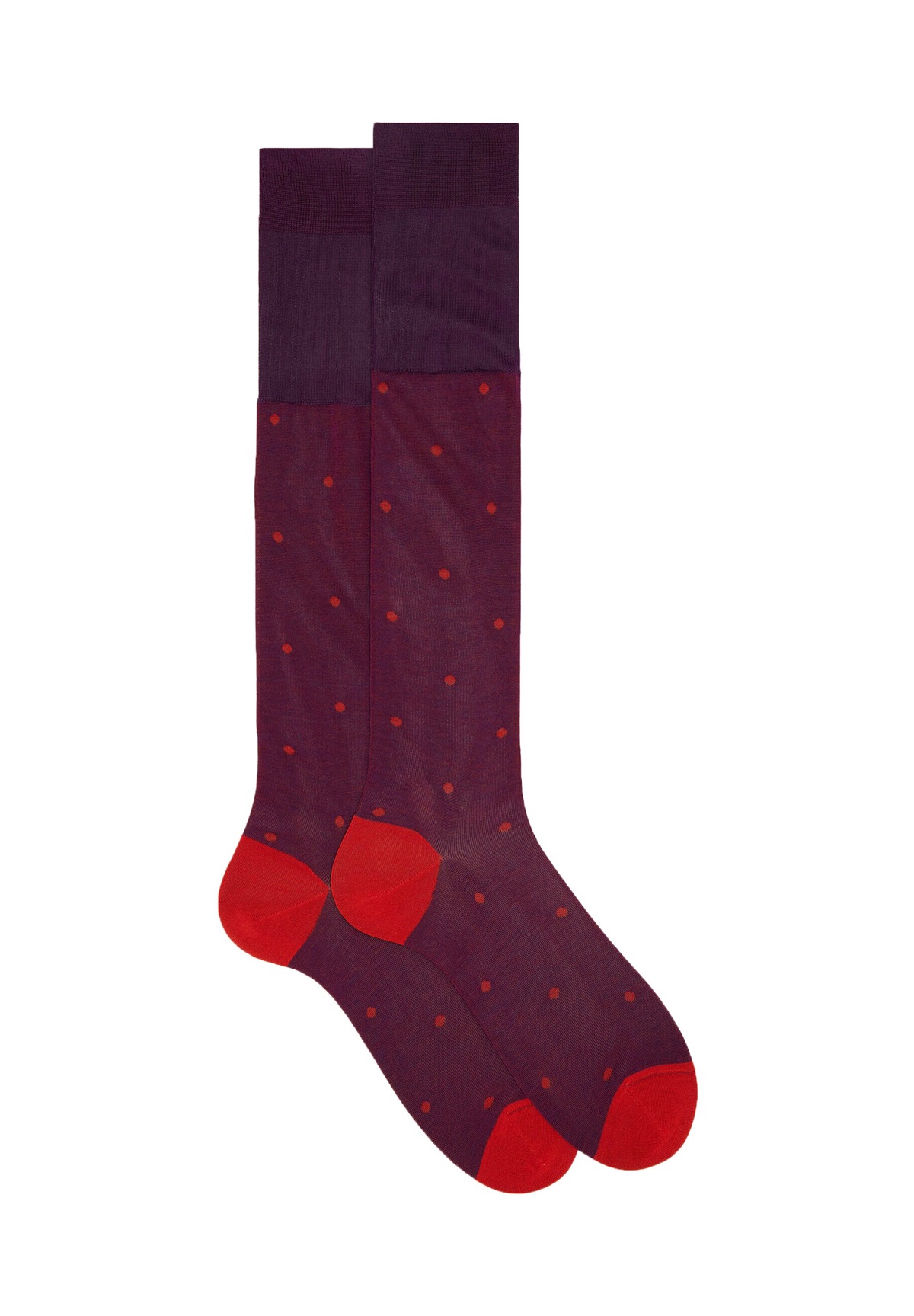 Gallo LUNGHE OLTREMARE/CURRY FANTASIA POIS SU CANGIANTE - Kniestrümpfe - purple/lila