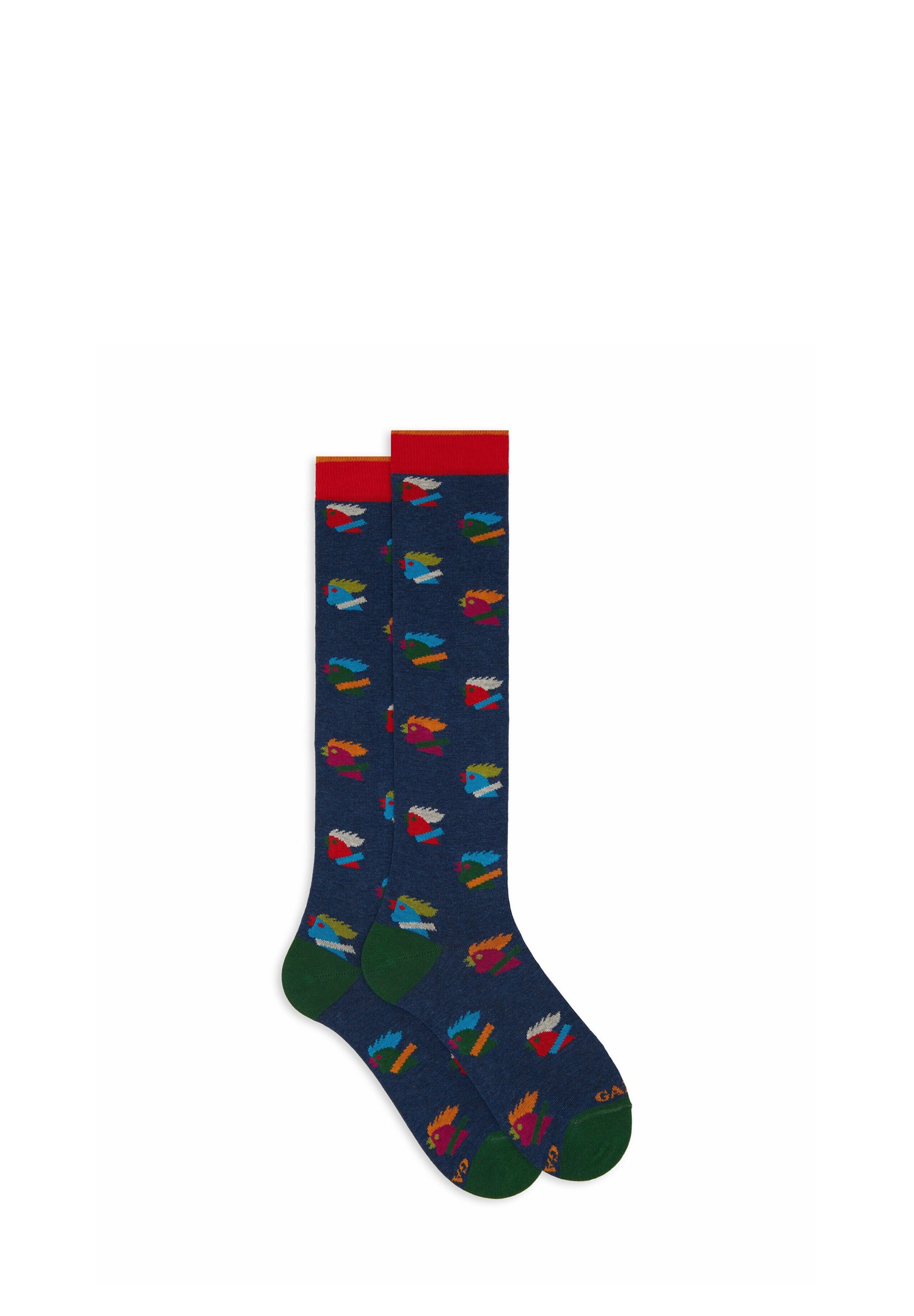 Gallo WITH HEN MOTIF - Socken - blue denim