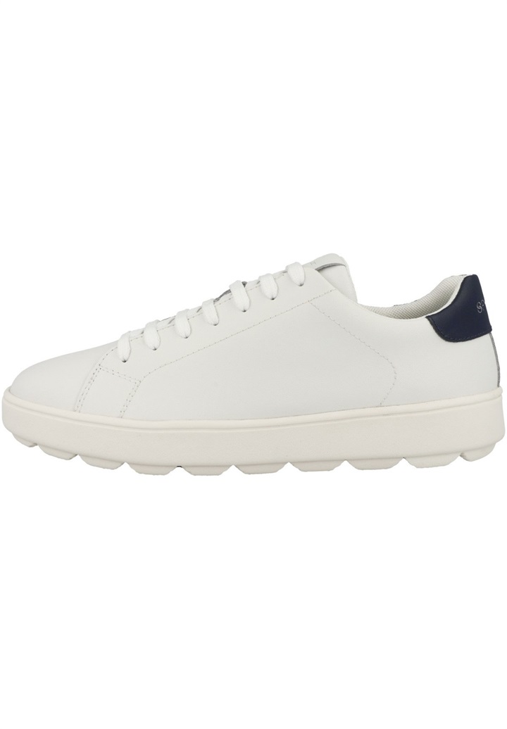 Geox D SPHERICA ECUB - Sneaker low - white navy/weiß