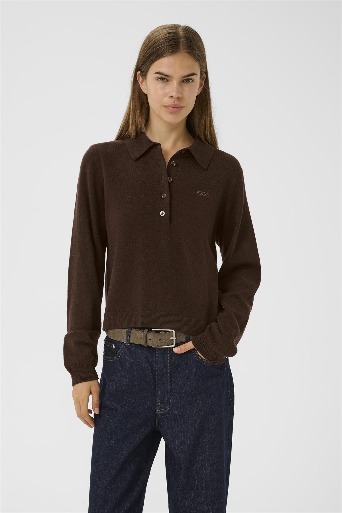 Gestuz MANZI - Strickpullover - deep burnt brown/dunkelbraun