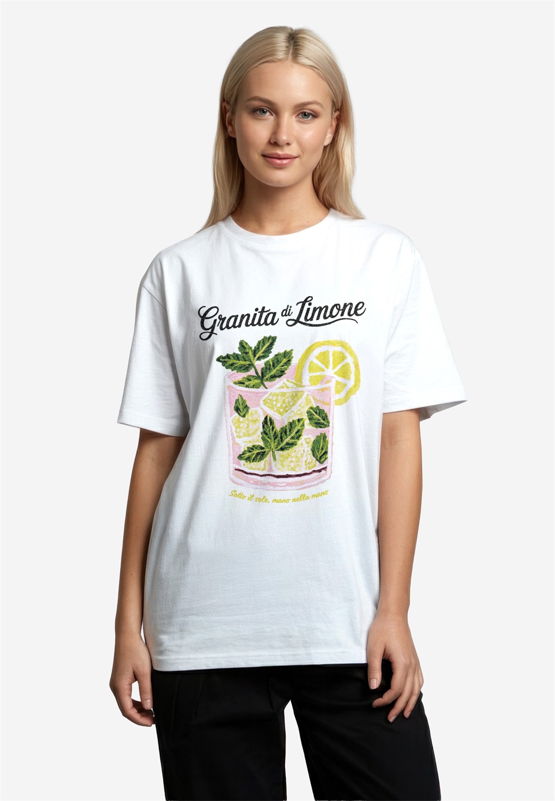 Mr. GUGU & Miss GO GRANITA DI LIMONE - T-Shirt print - white/weiß