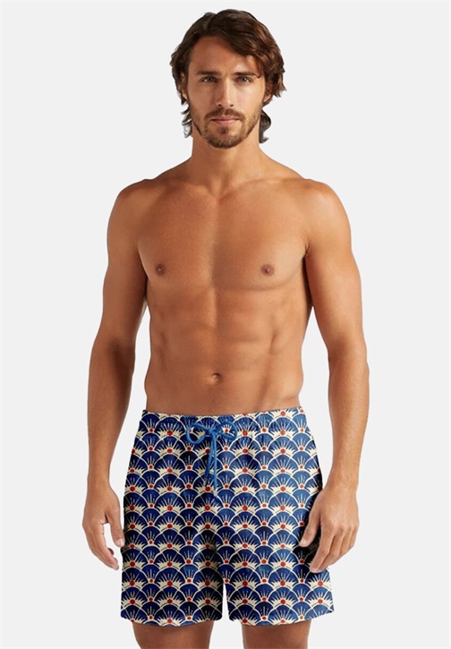 Mr. GUGU & Miss GO GEOMETRIC SUNSET - Badeshorts - blue/blau