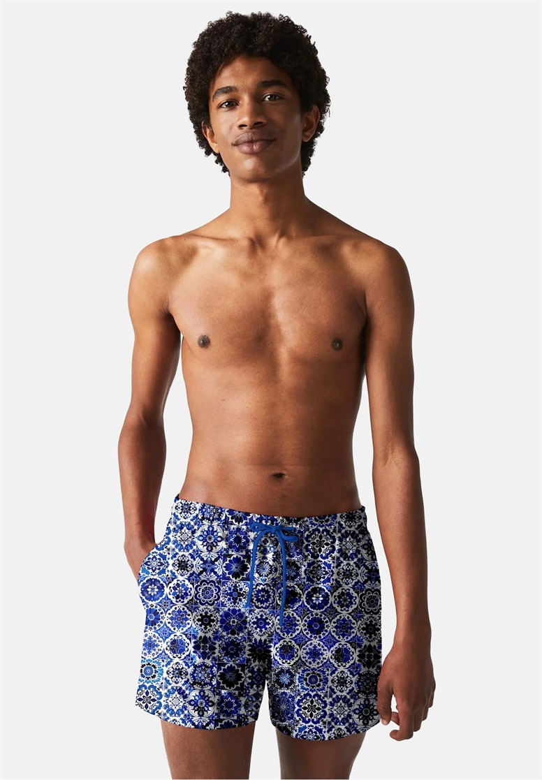 Mr. GUGU & Miss GO MOSAIC - Badeshorts - blue/blau