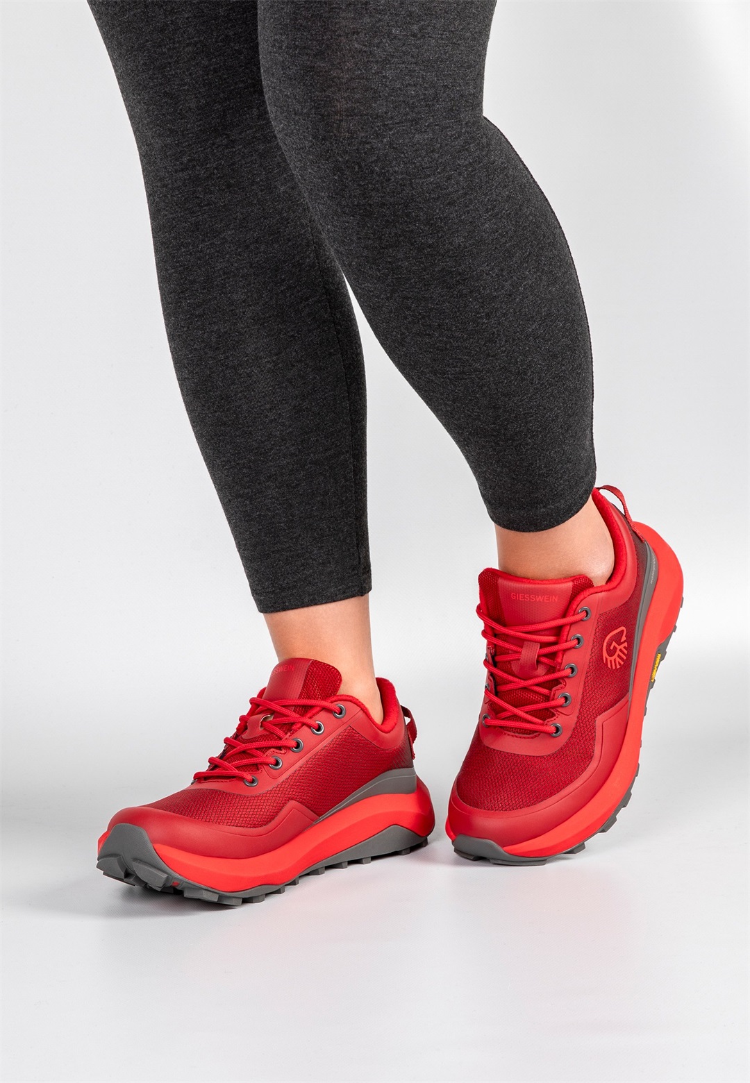 Giesswein WOOL TRAIL - Sneaker low - flammenrot/rot