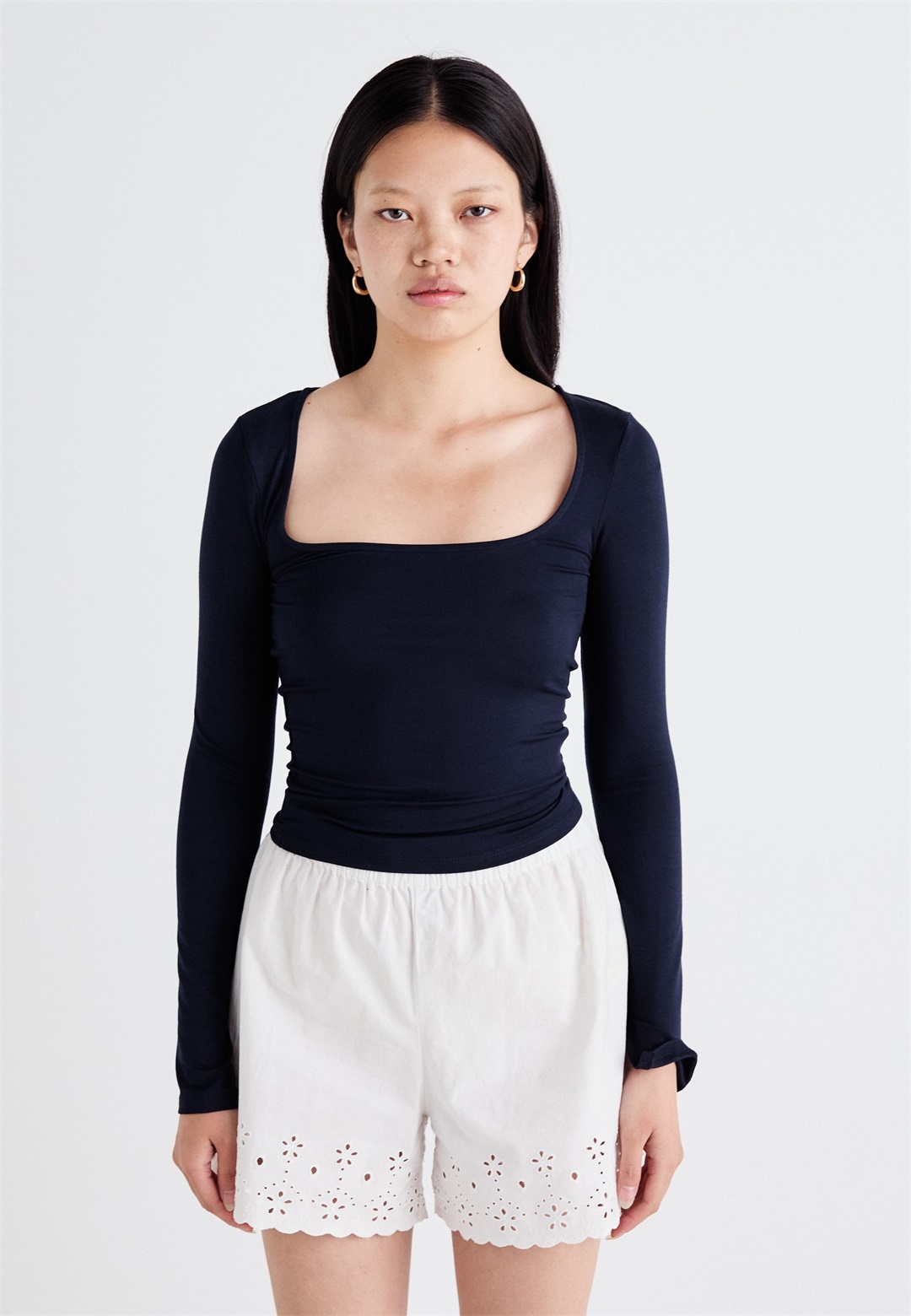 Gina Tricot SOFT TOUCH - Langarmshirt - sky captain/blau