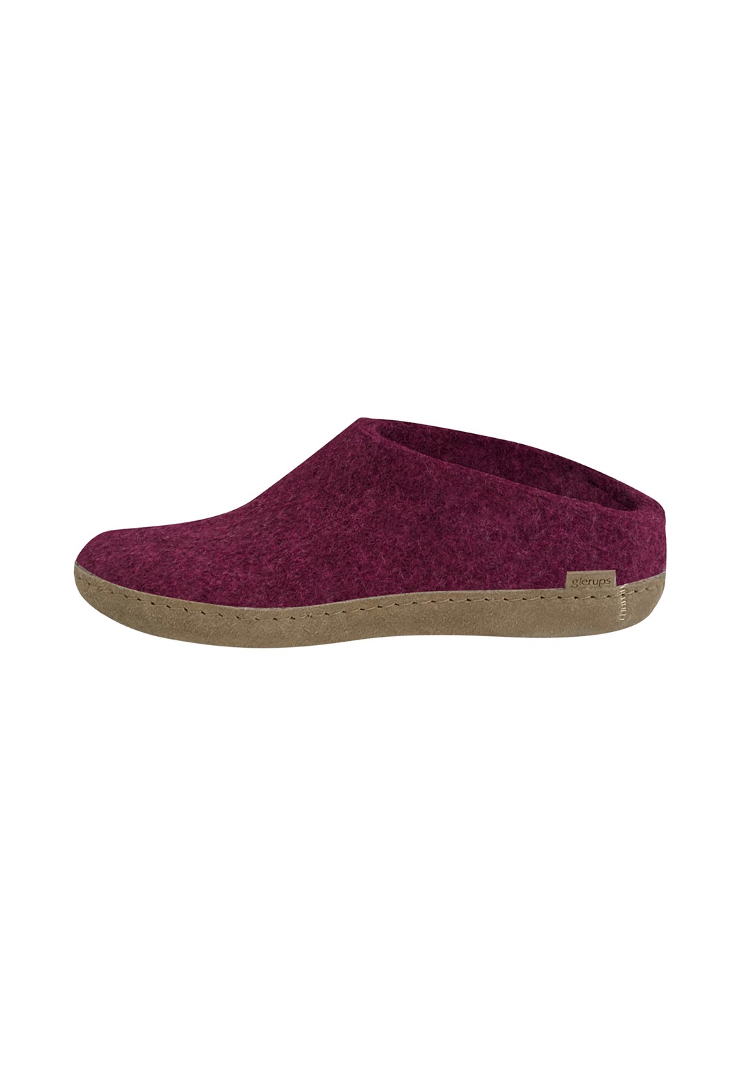 Glerups Pantolette flach - cranberry/lila