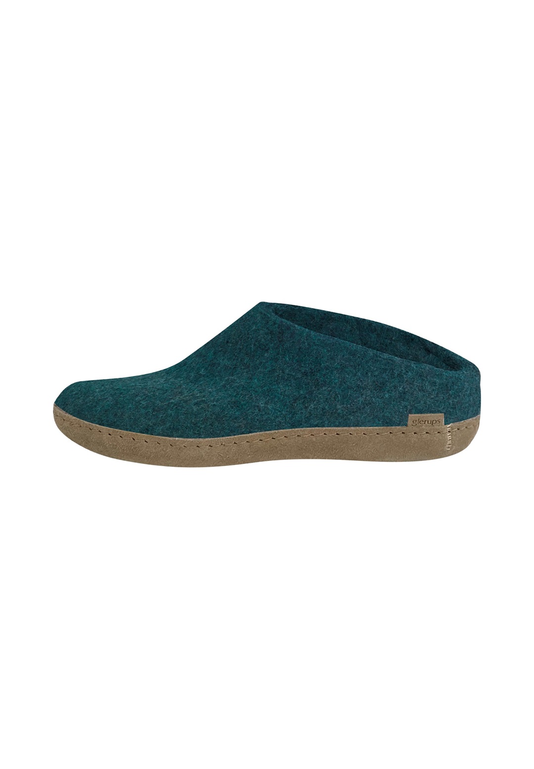 Glerups Pantolette flach - petrol/blau
