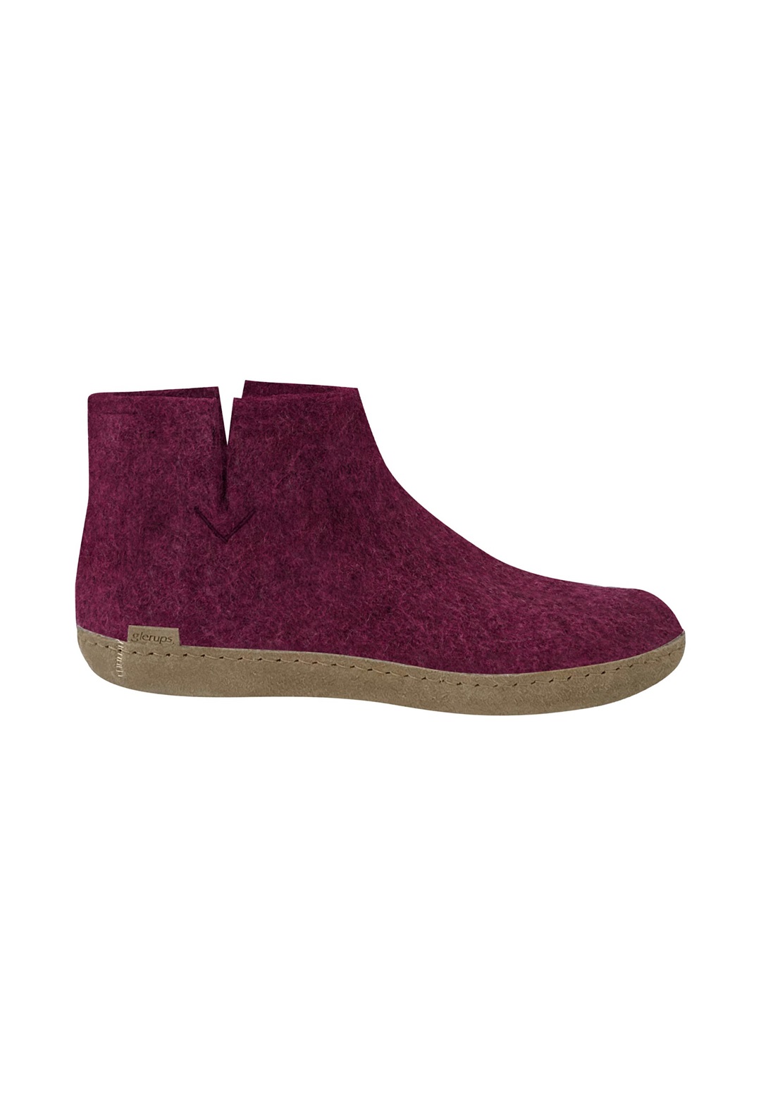 Glerups Hausschuh - cranberry/lila