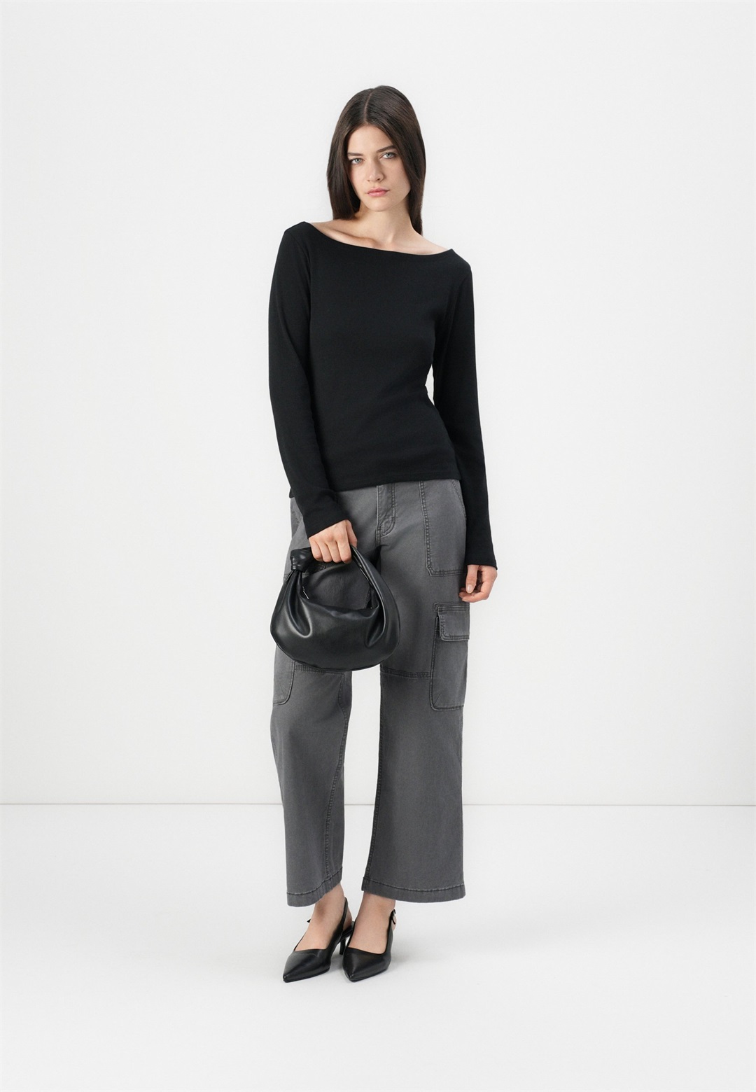 GAP 2 PACK - Langarmshirt - black/white/schwarz