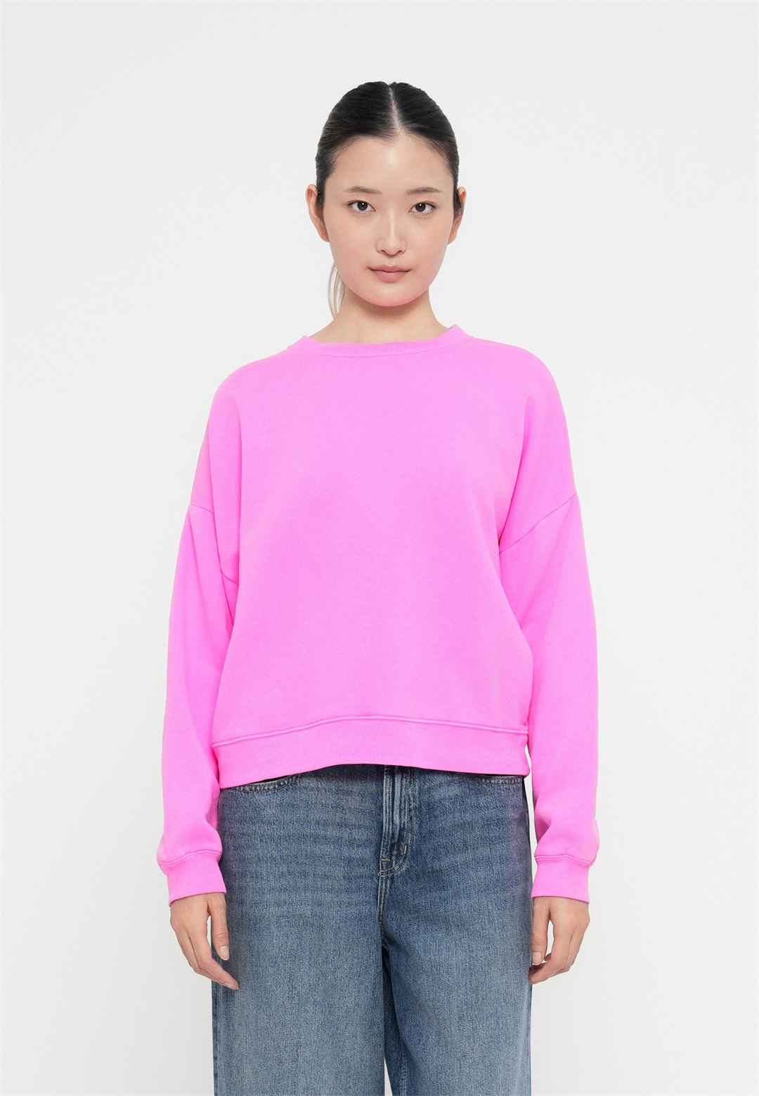 GAP WEDGE CREW - Sweatshirt - standout pink/pink