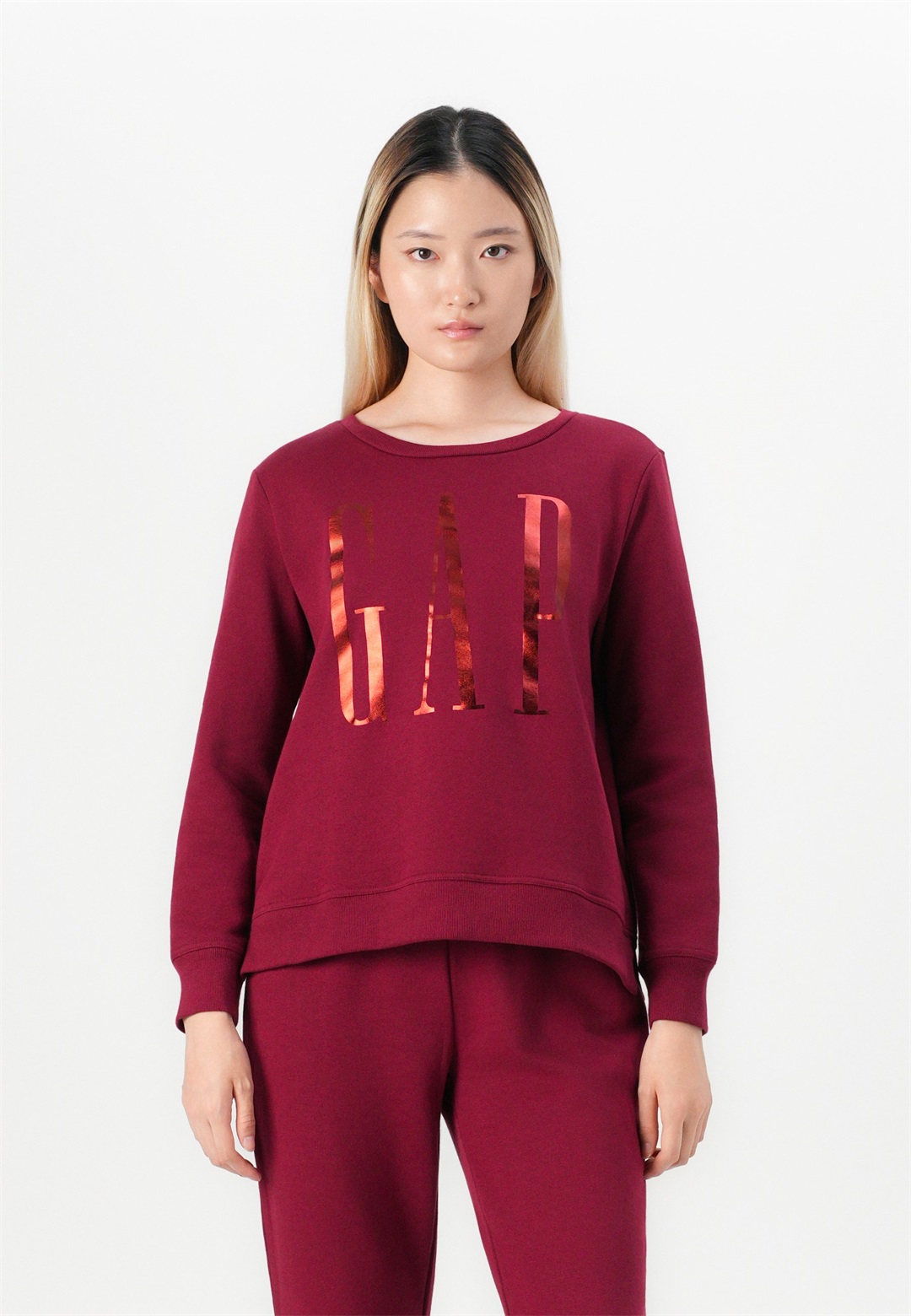 GAP LOGO DOORBUSTER CREW - Sweatshirt - red delicious/rot