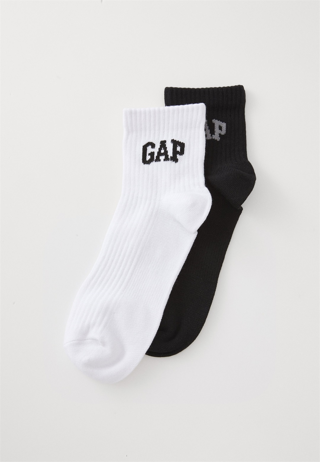 GAP V LOGO CREW SOCK 2 PACK - Socken - black/schwarz