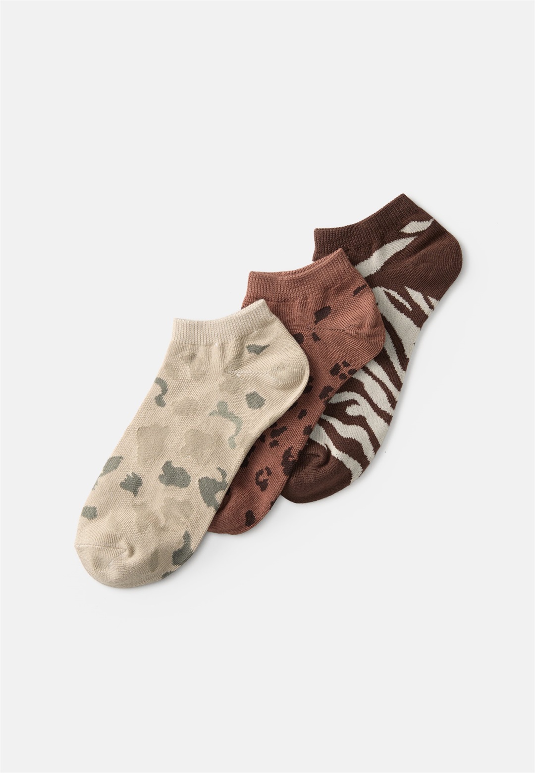 GAP ANKLE 3 PACK - Socken - brown/beige/olive/braun
