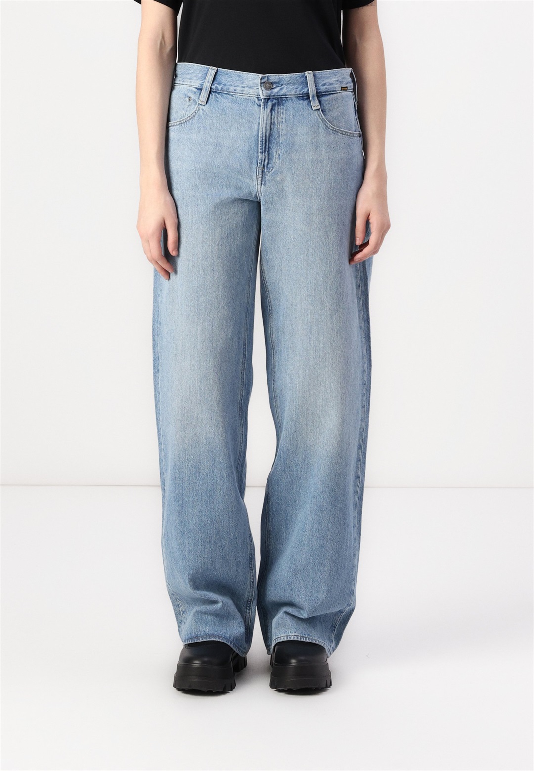 G-STAR JUDEE - Loose Jeans - faded brilliant blue/light-blue denim