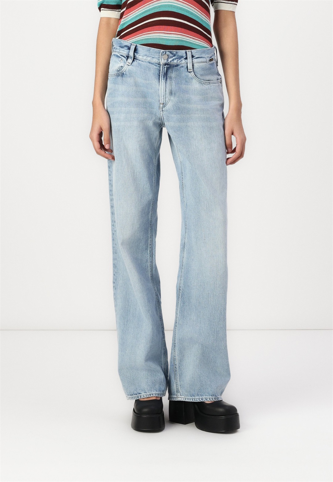 G-STAR JUDEE - Loose Jeans - sun faded cloudburst/light-blue denim