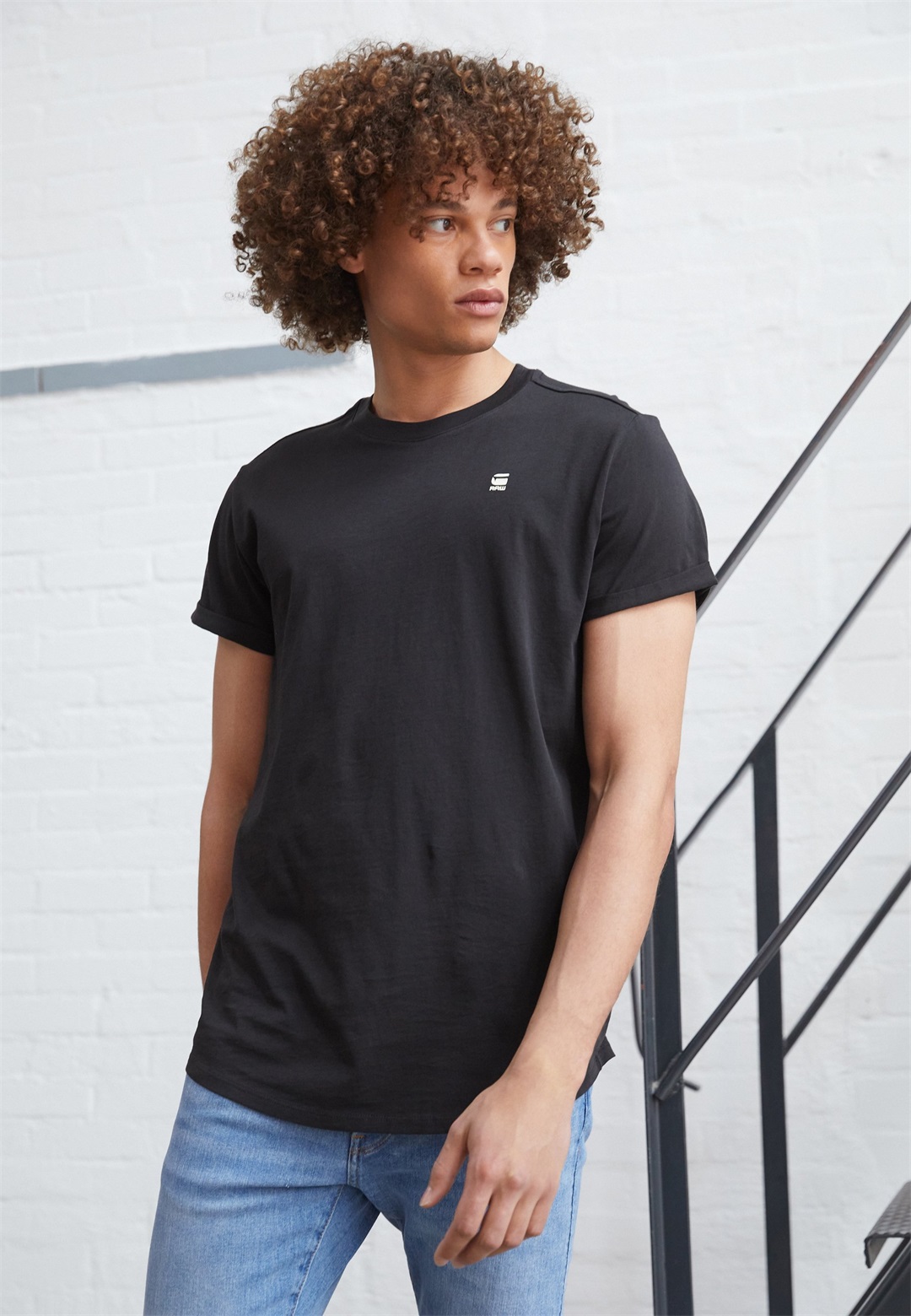 G-STAR LASH 2 PACK - T-Shirt basic - black/white/weiß