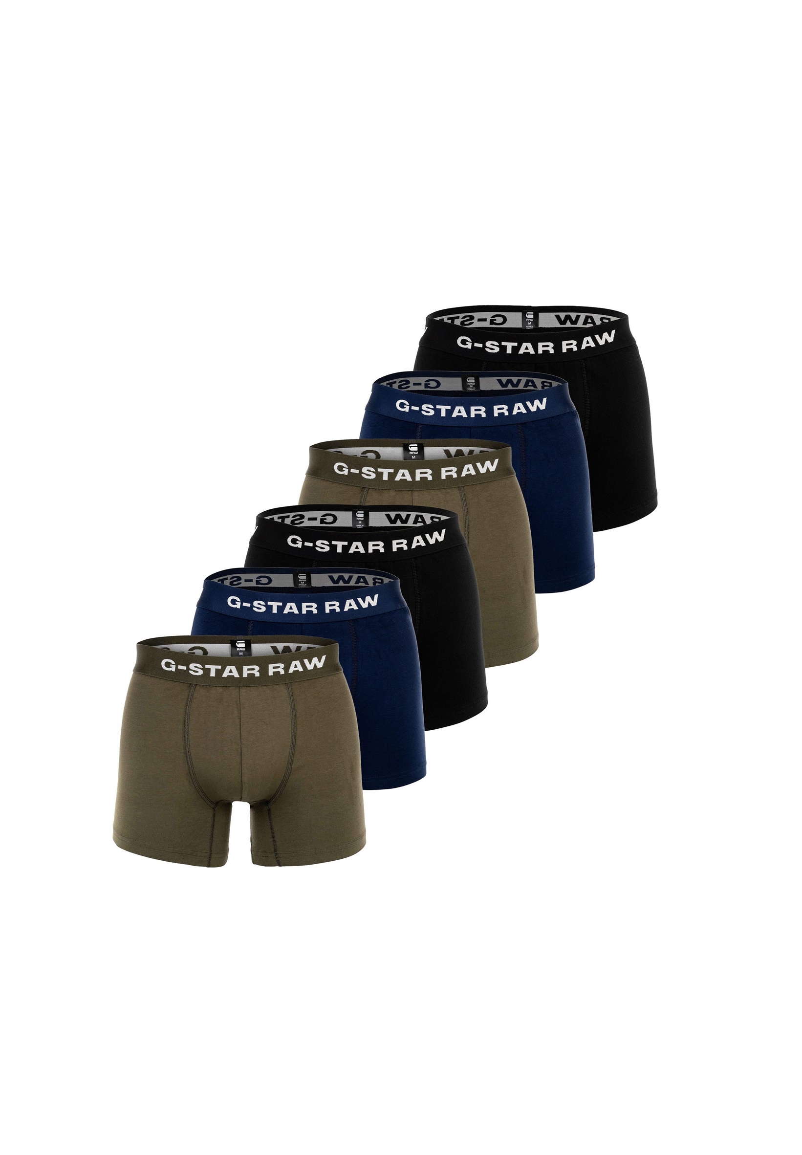 G-STAR 6ER PACK - Boxer Briefs - blau schwarz grün/blau