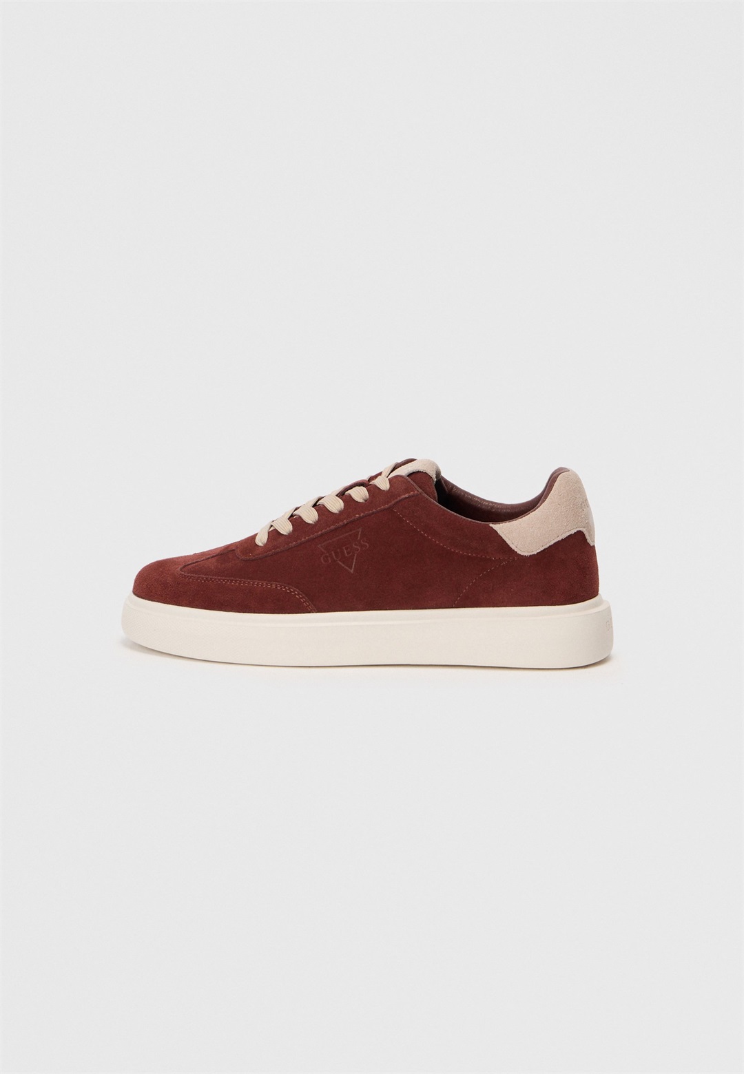 Guess PLAZA - Sneaker low - brown grey/beige