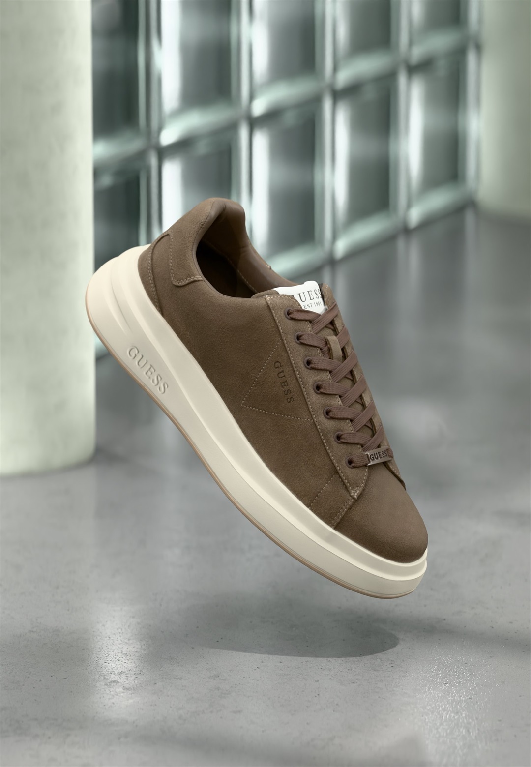 Guess ELBA - Sneaker low - brown/braun