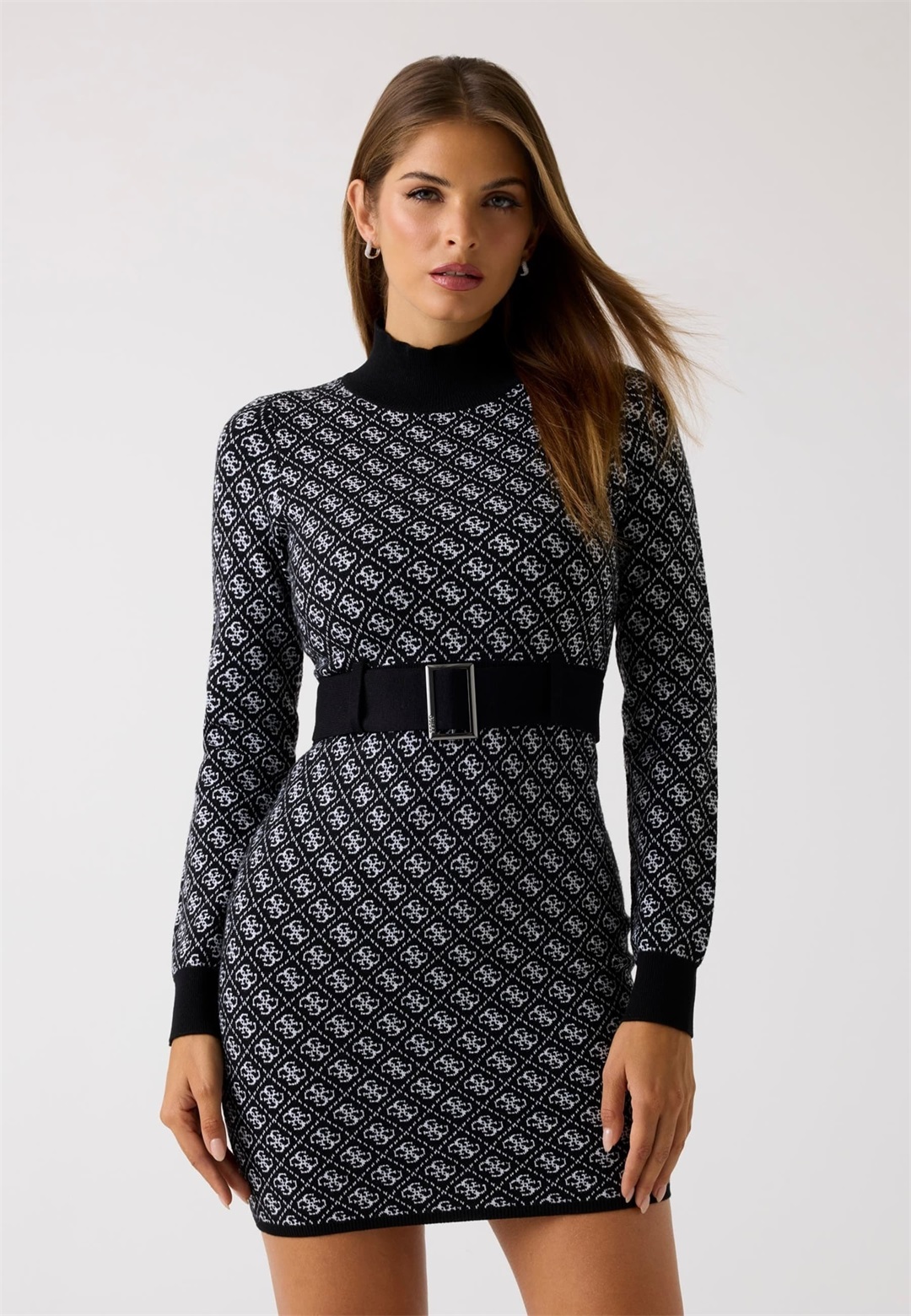 Guess LOGO - Etuikleid - mehrfarbig schwarz/schwarz Guess LOGO - Etuikleid - mehrfarbig schwarz/schwarz