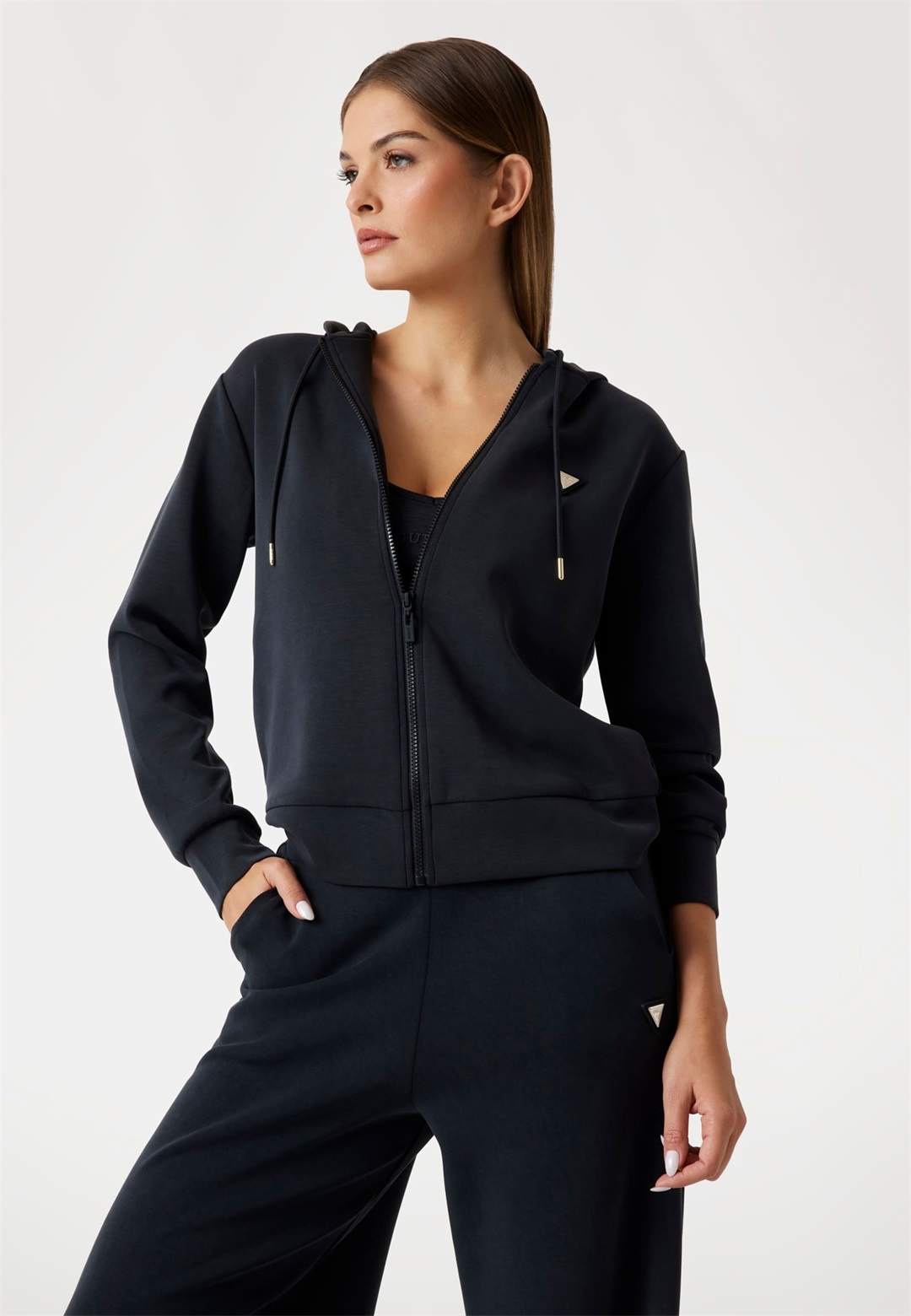 Guess Sweatjacke - noir/schwarz