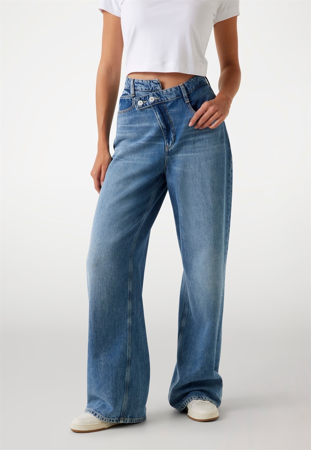 Guess PALAZZO - Flared Jeans - blau