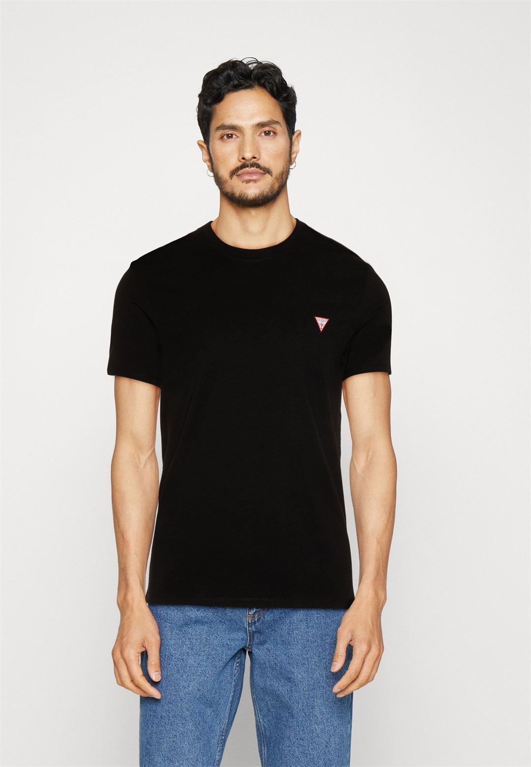 Guess CORE TEE - T-Shirt basic - jet black/schwarz