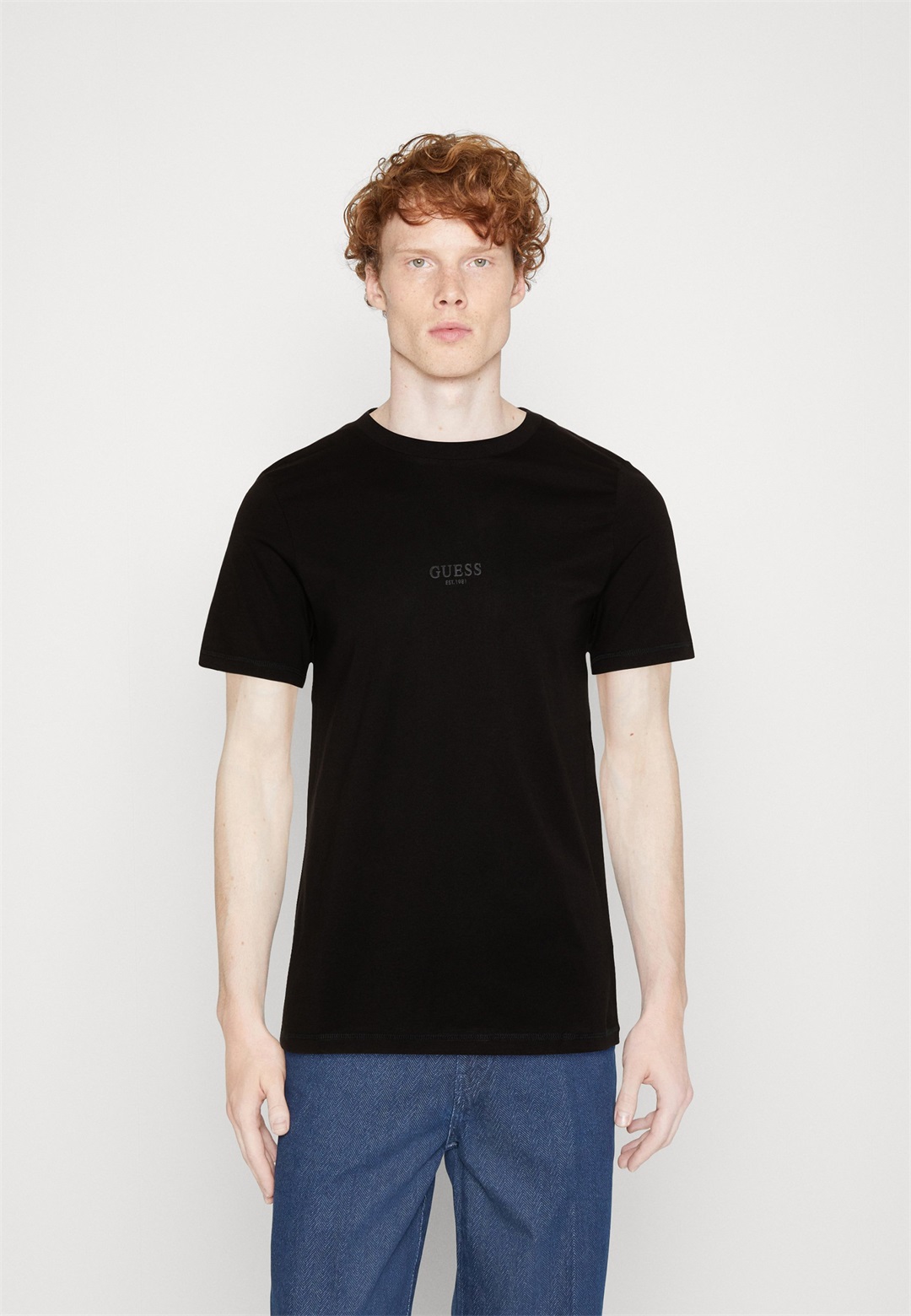 Guess AIDY TEE - T-Shirt basic - jet black/schwarz