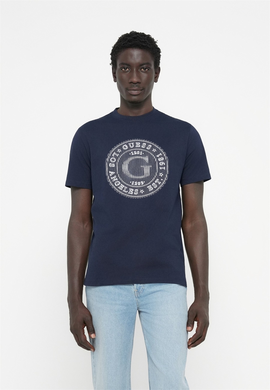 Guess BIG LOGO - T-Shirt print - smart blue/dunkelblau