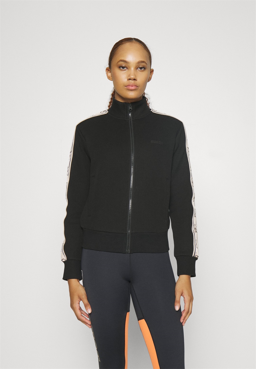 Guess BRITNEY FULL - Sweatjacke - jet black/schwarz