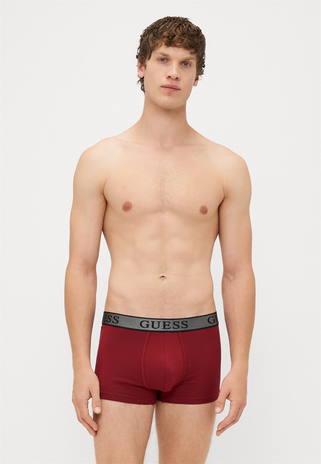 Guess JOE TRUNK 3 PACK - Boxer Briefs - black/red/grey/schwarz