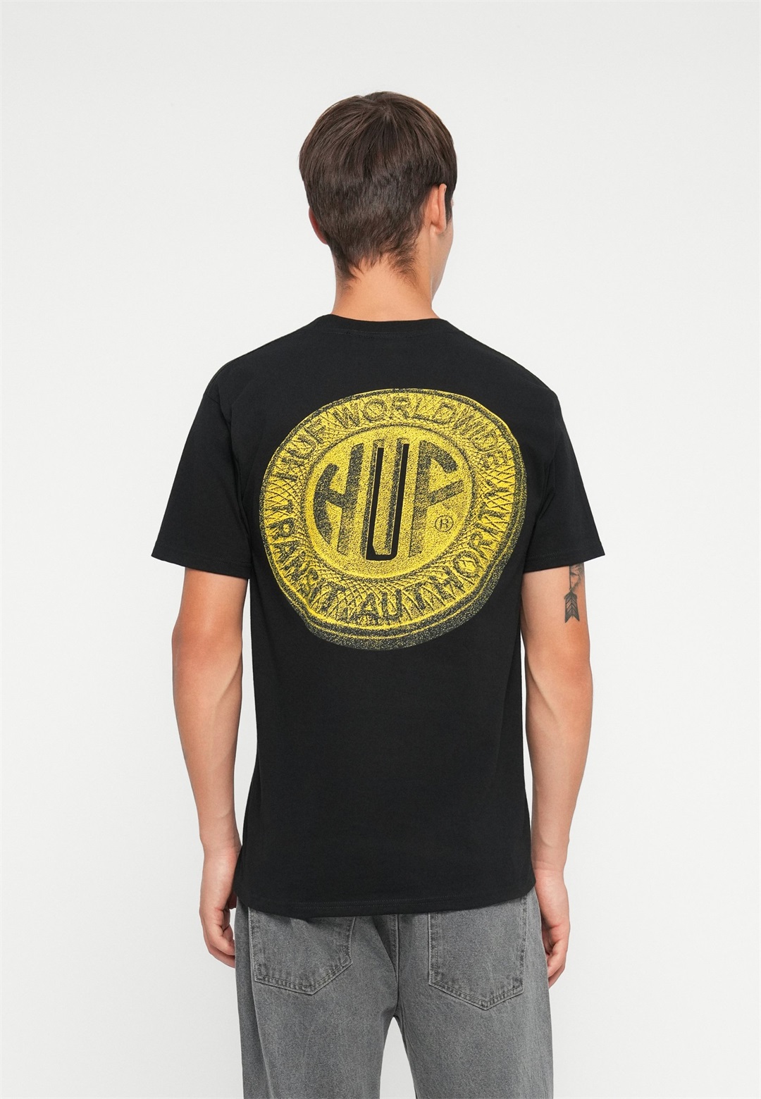 HUF TOKEN TEE UNISEX - T-Shirt print - black/schwarz