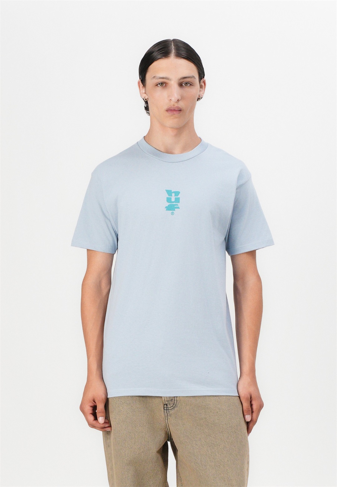 HUF MEGABLAST TEE UNISEX - T-Shirt print - sky/hellblau