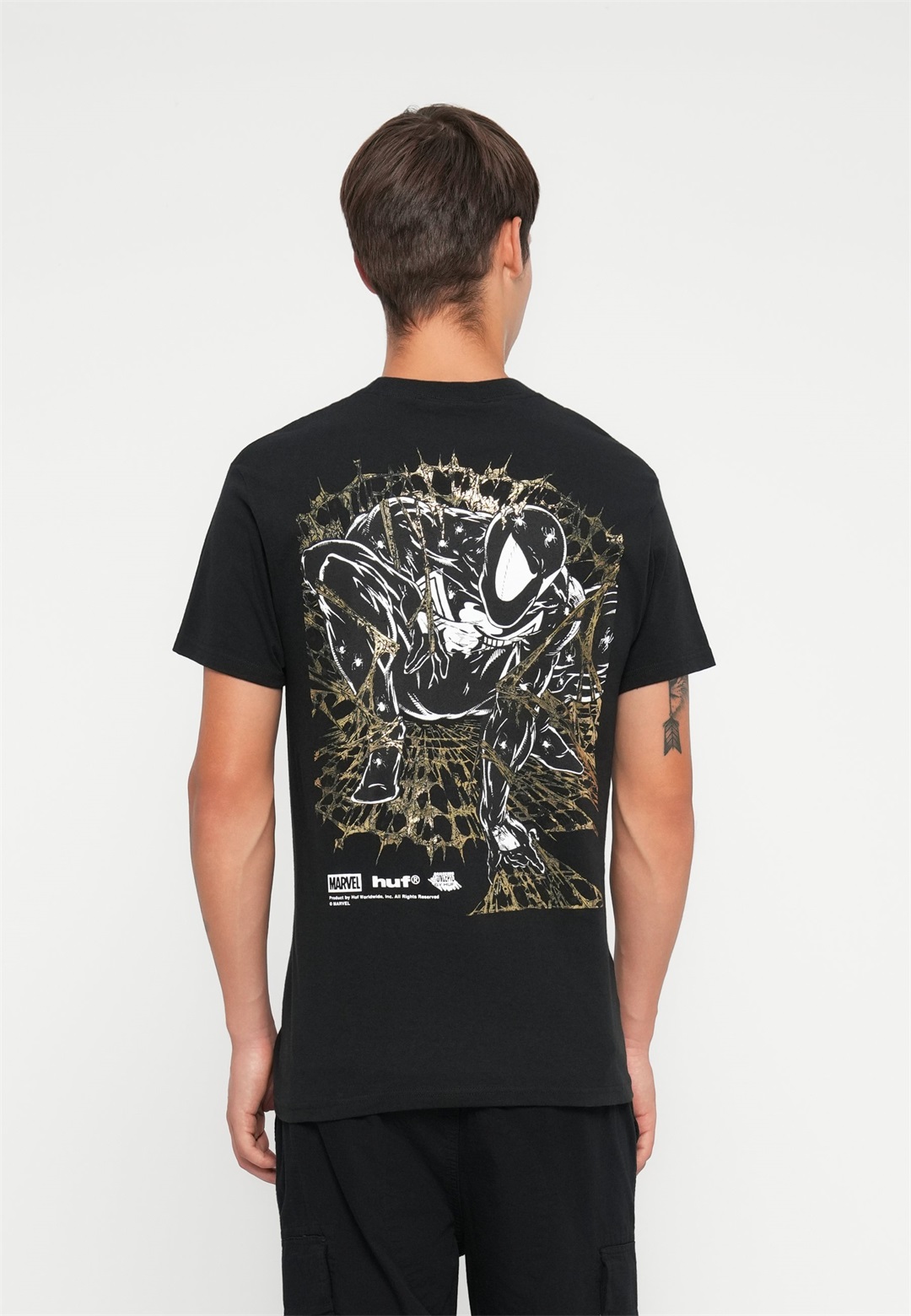 HUF ARACHKNIGHT TEE UNISEX - T-Shirt print - black/schwarz