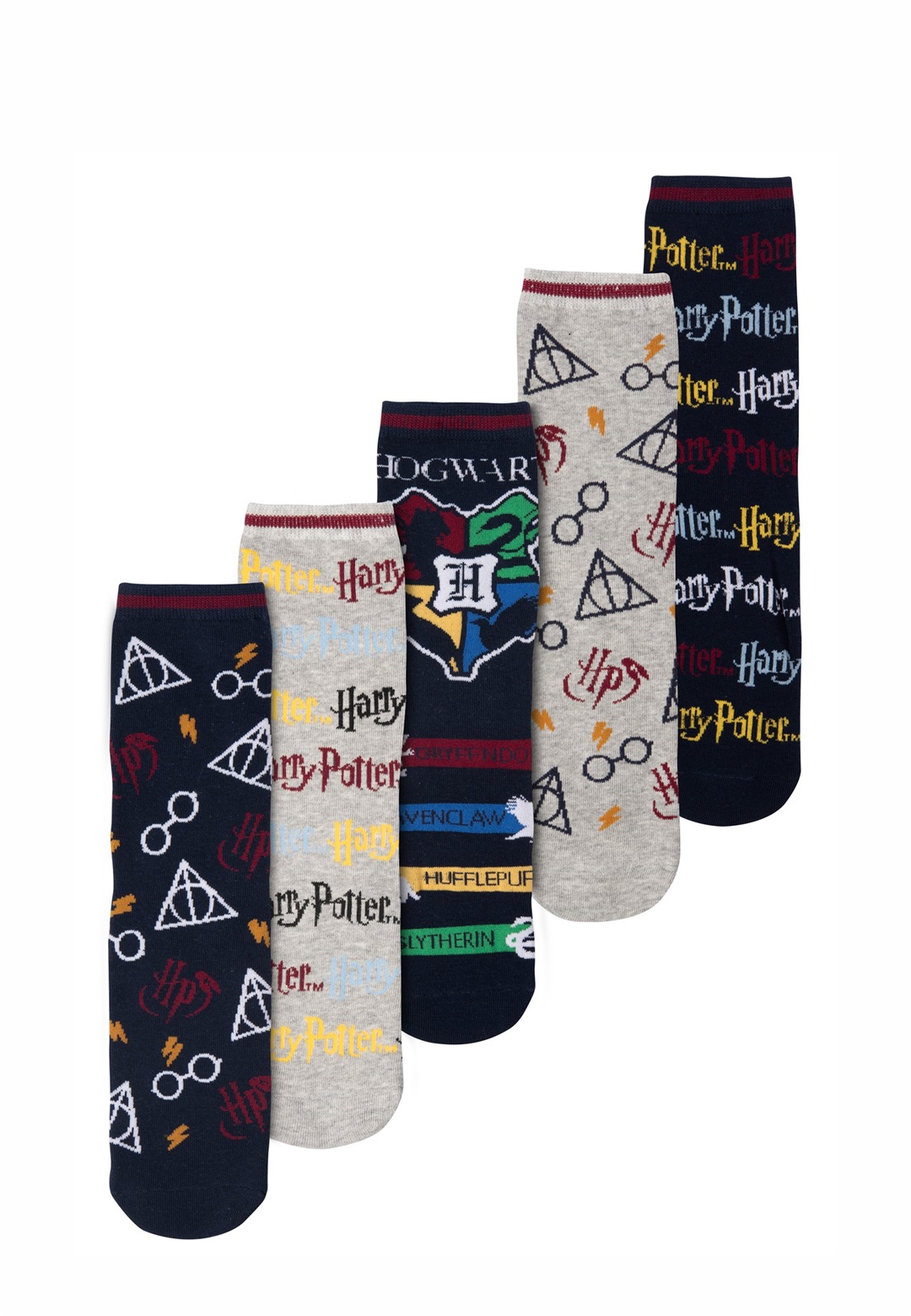 Harry Potter 5ER PACK HARRY POTTER - Socken - mehrfarbig
